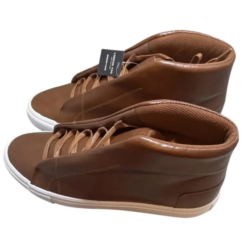 •NWT• London Fog Collection LFM-Dorace Leather Shoes • 12M | Cognac